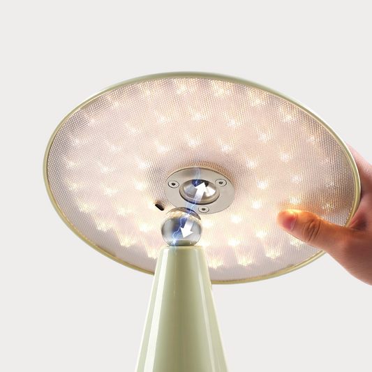 LunaBloom Cordless Table Lamp - Bright Tangerine - Cavars