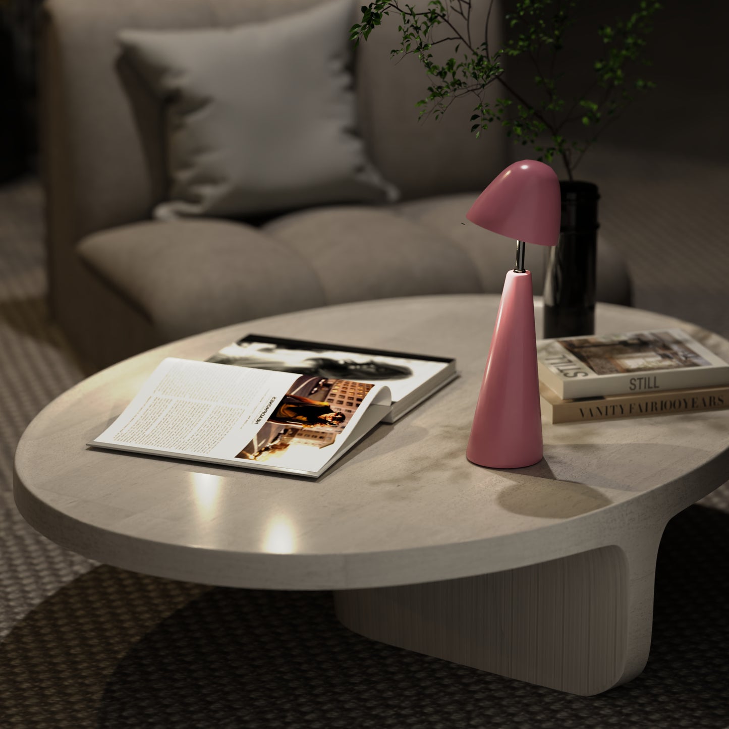Nura Cordless Table Lamp - Pink