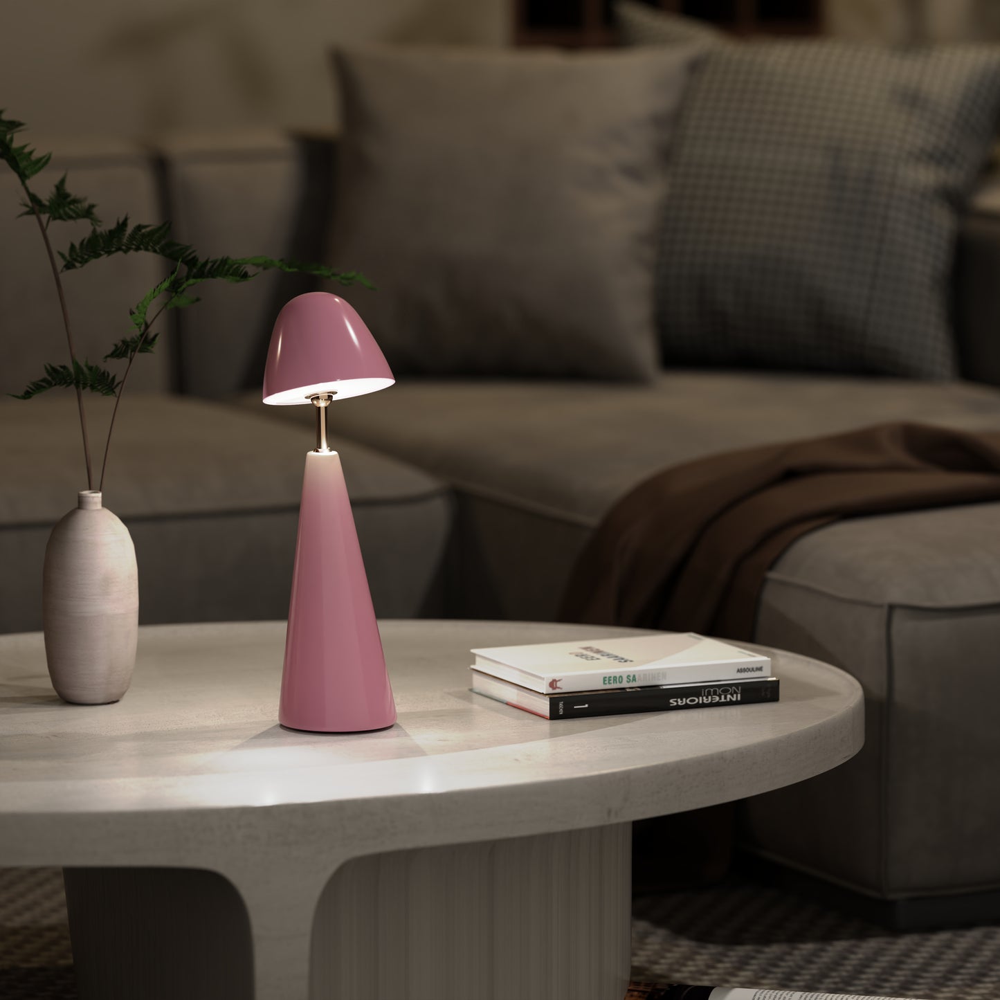 Nura Cordless Table Lamp - Purple - Cavars