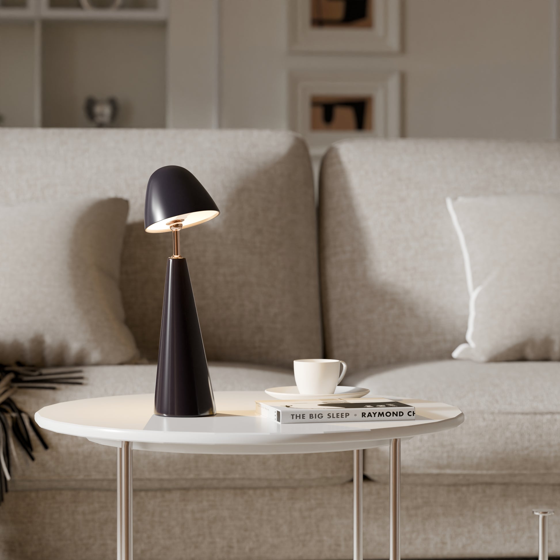 Nura Cordless Table Lamp - Black - Cavars