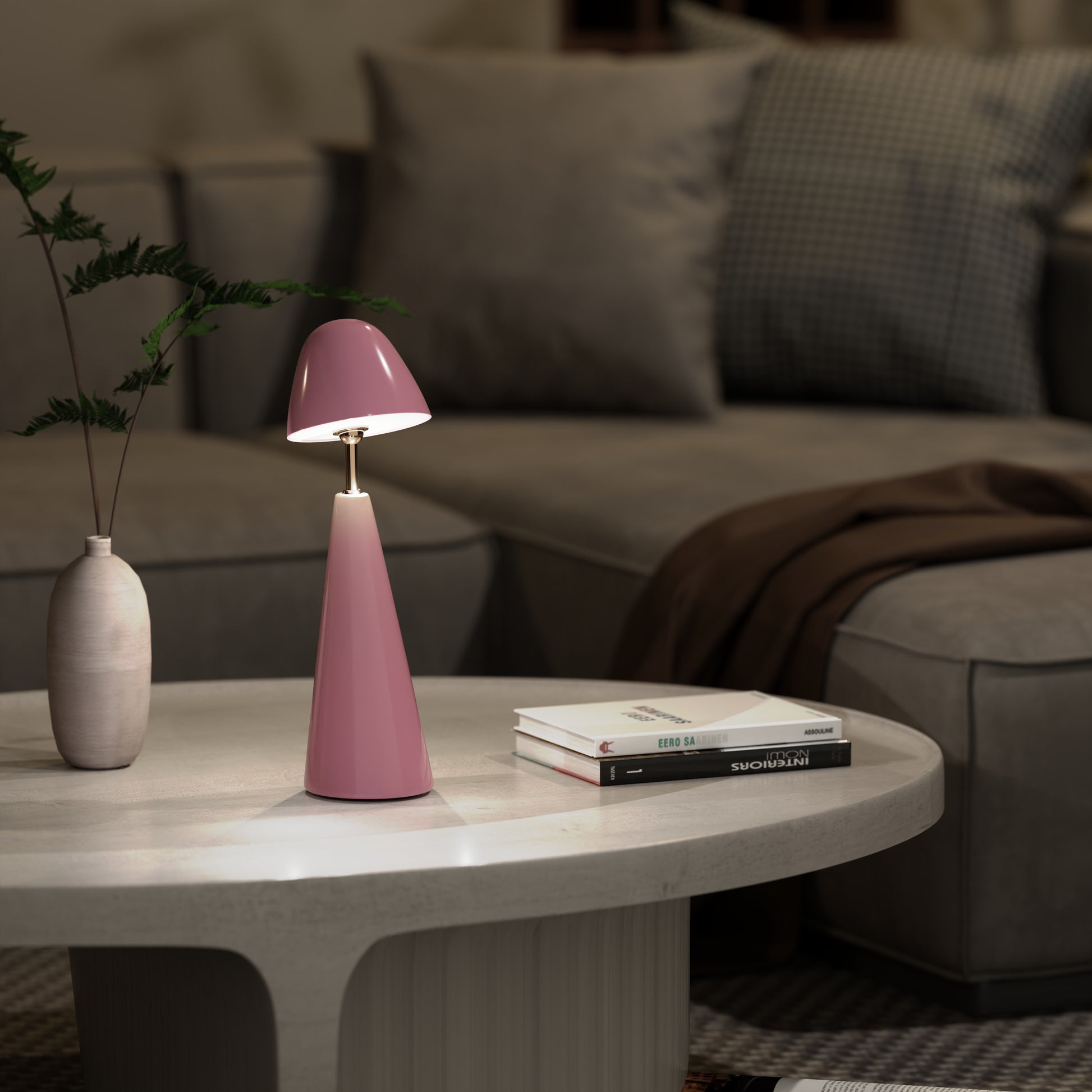 Nura Cordless Table Lamp - Purple - Cavars